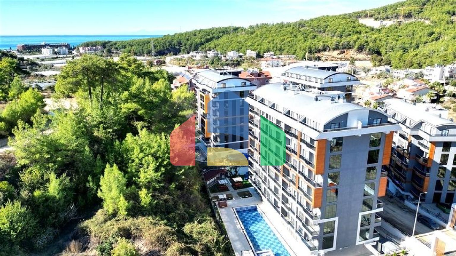 Квартира 1+1 в районе Авсаллар в современном жилом комплексе