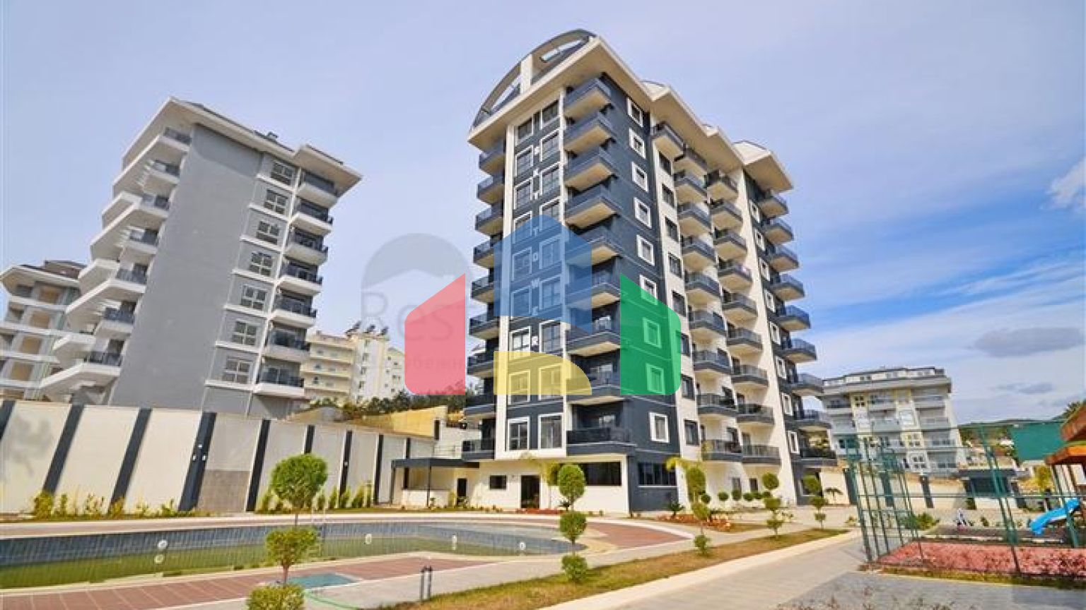 Однокомнатная квартира 1+1 в современном жилом доме района Авсаллар