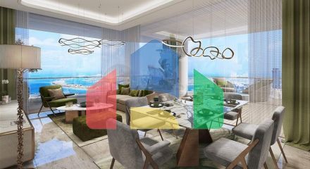 Елітні апартаменти Cavalli з видом на море в Дубай Харбор