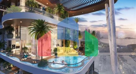 Елітні апартаменти Cavalli з видом на море в Дубай Харбор