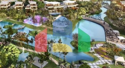 A new complex of townhouses and villas in the prestigious Dubai Land area