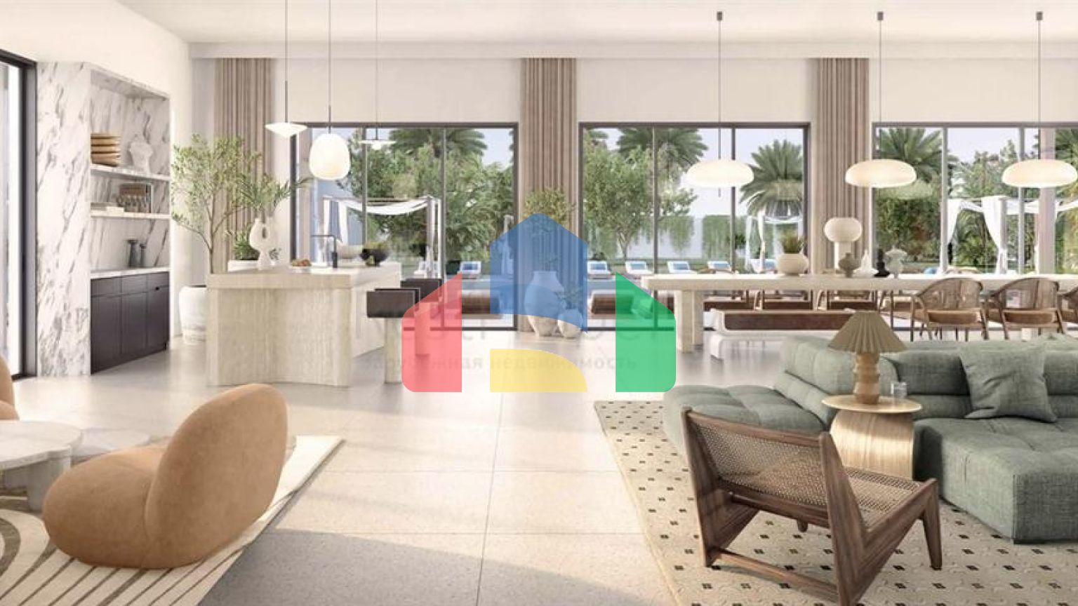 Розкішний комплекс вілл в районі Dubai Land