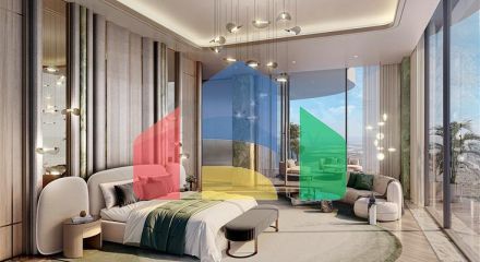 Апартаменти з видом на Бурдж-Халіфа та басейни в Дубаї