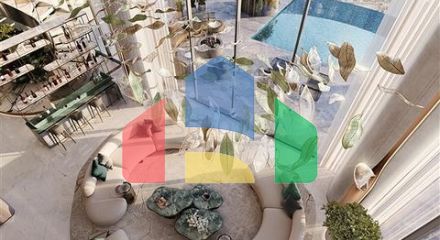 Апартаменти з видом на Бурдж-Халіфа та басейни в Дубаї