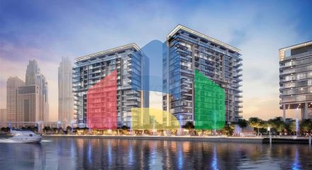 Luxury residential project in Dubai Water Canal, 5 minutes from the beach