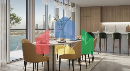 Новий комплекс на першій лінії Перської затоки в районі Emaar Beachfront