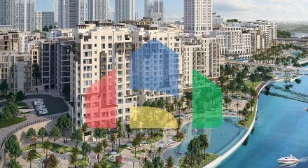 Апартаменти на першому в своєму роді міському пляжі Creek Beach в Дубай