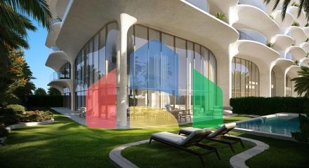 Апартаменти з Видом на море і Дубай на Пальма Джумейра