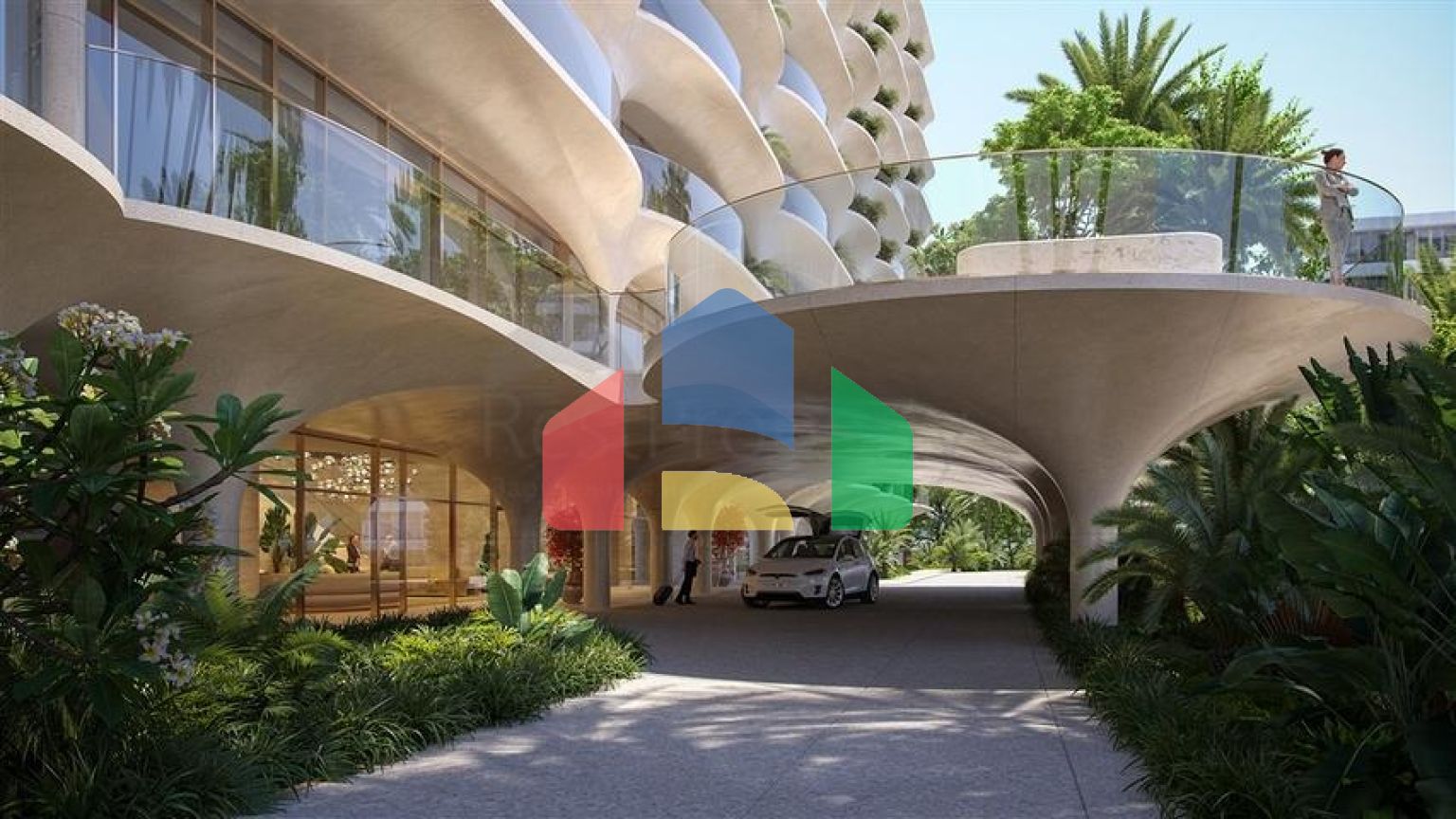 Апартаменти з Видом на море і Дубай на Пальма Джумейра