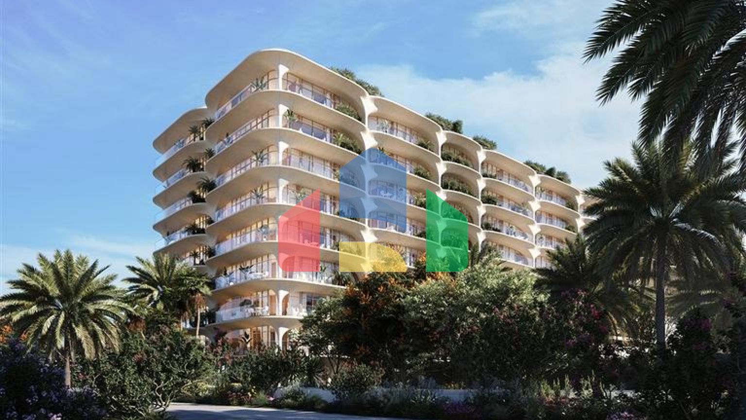 Апартаменти з Видом на море і Дубай на Пальма Джумейра