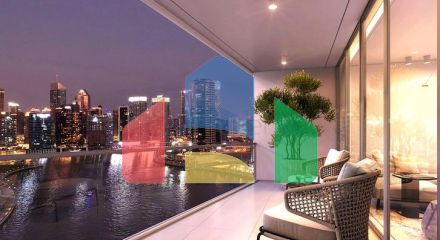 Квартиры с видом на Бурдж-Халифа на канал в Дубае Квартиры с видом на Бурдж-Халифа на канал в Дубае