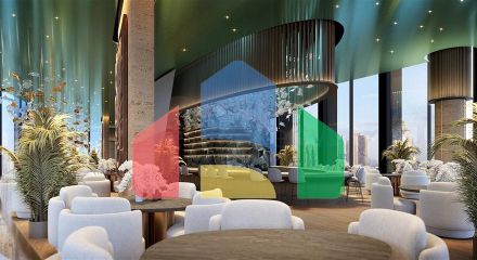 Роскошные квартиры с видом на город в небоскребе в Дубай Роскошные квартиры с видом на город в небоскребе в Дубай