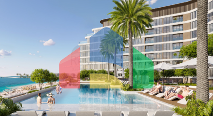 Luxury apartments by the sea on Blue Island