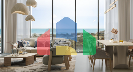 Luxury apartments by the sea on Blue Island