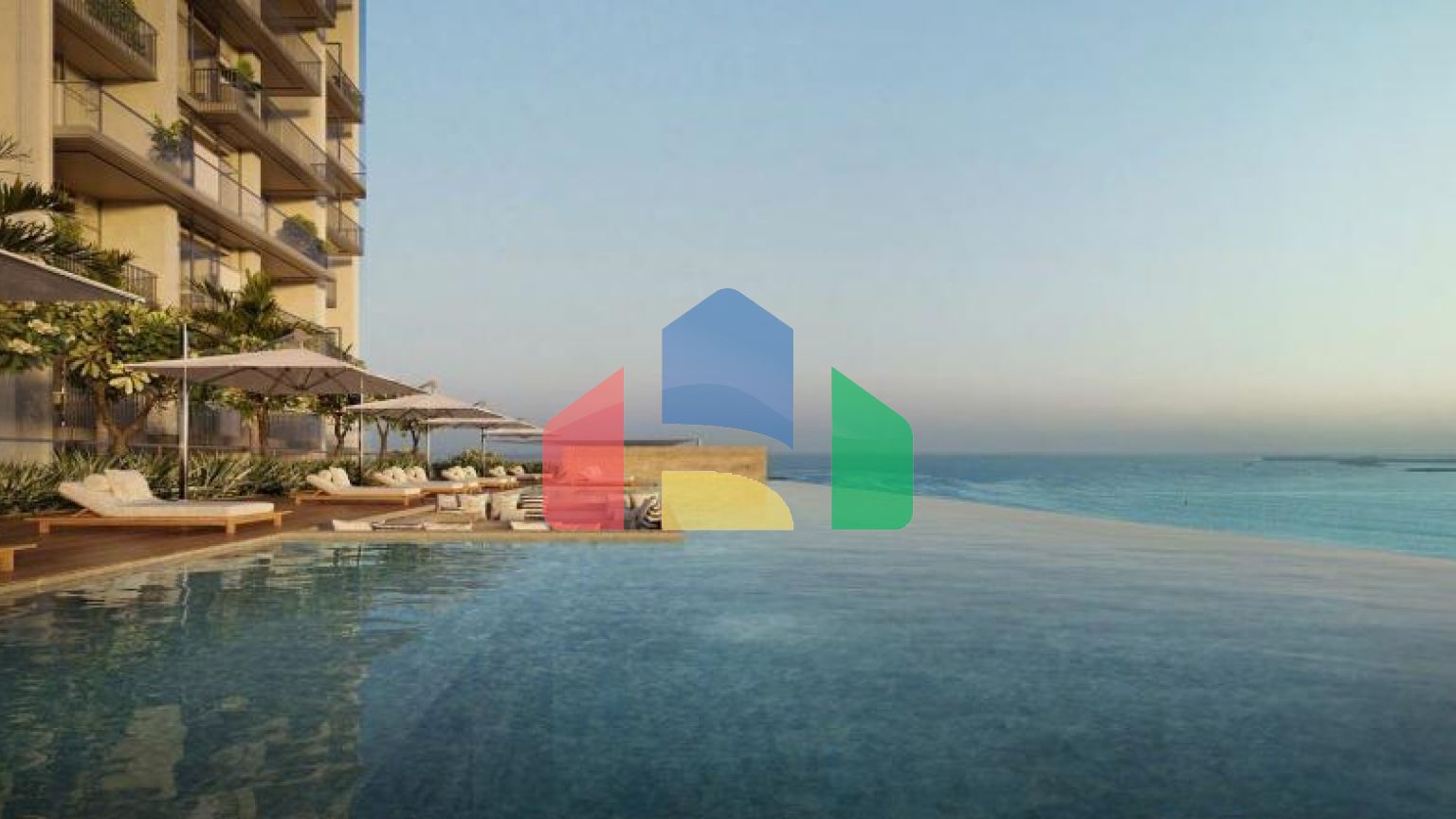 Квартира 2+1 с видом на море в Дубай