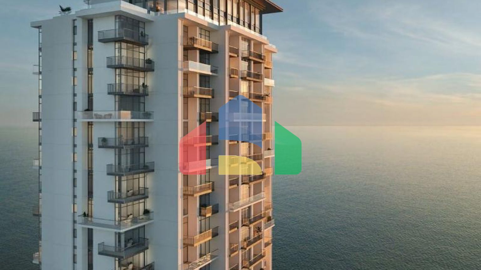 Квартира 2+1 с видом на море в Дубай