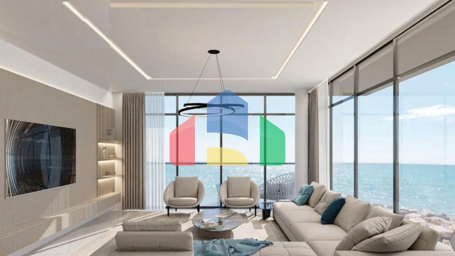 Квартира 2+1 с видом на море в Дубай