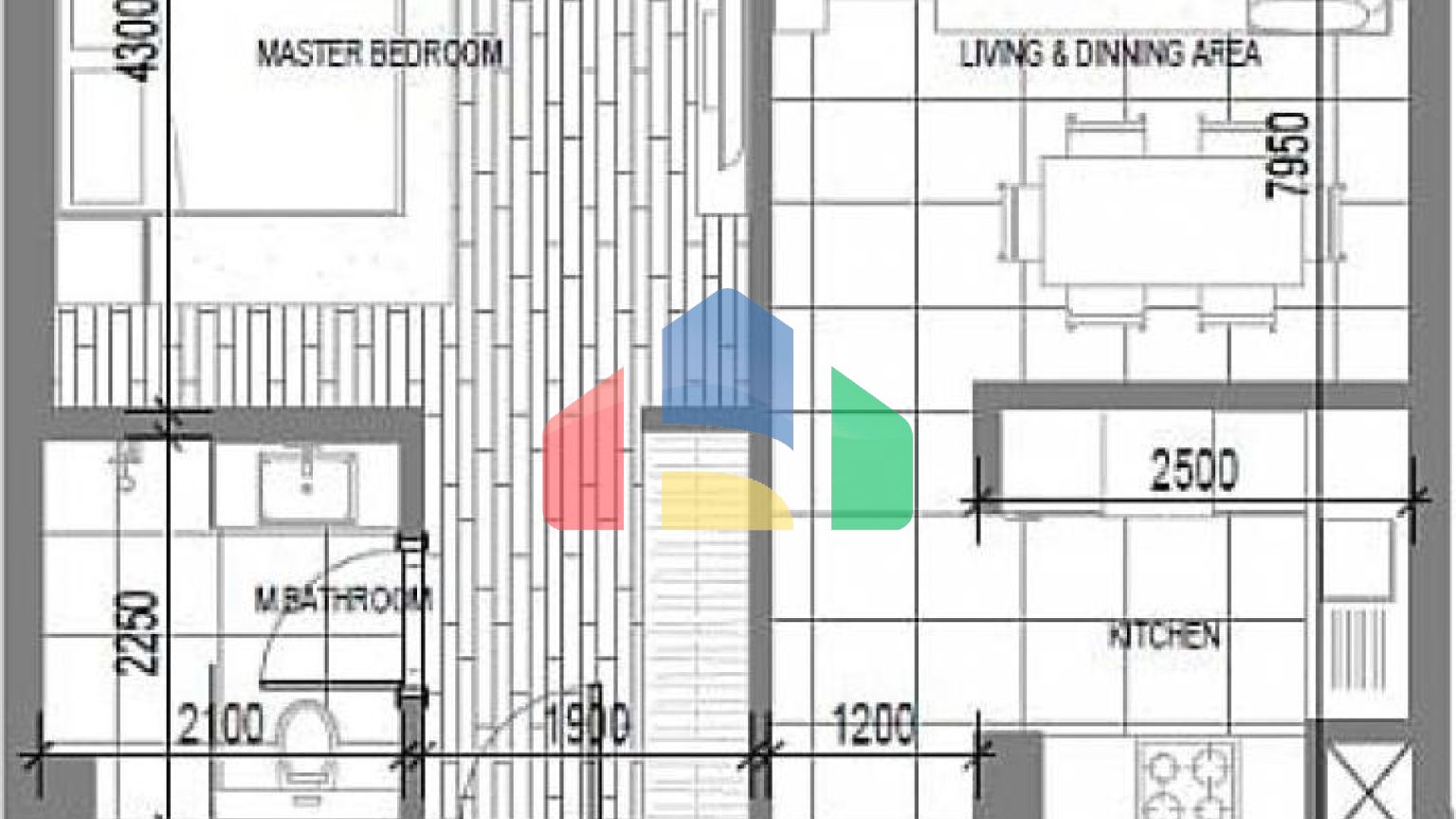 Квартира 2+1 с видом на море в Дубай