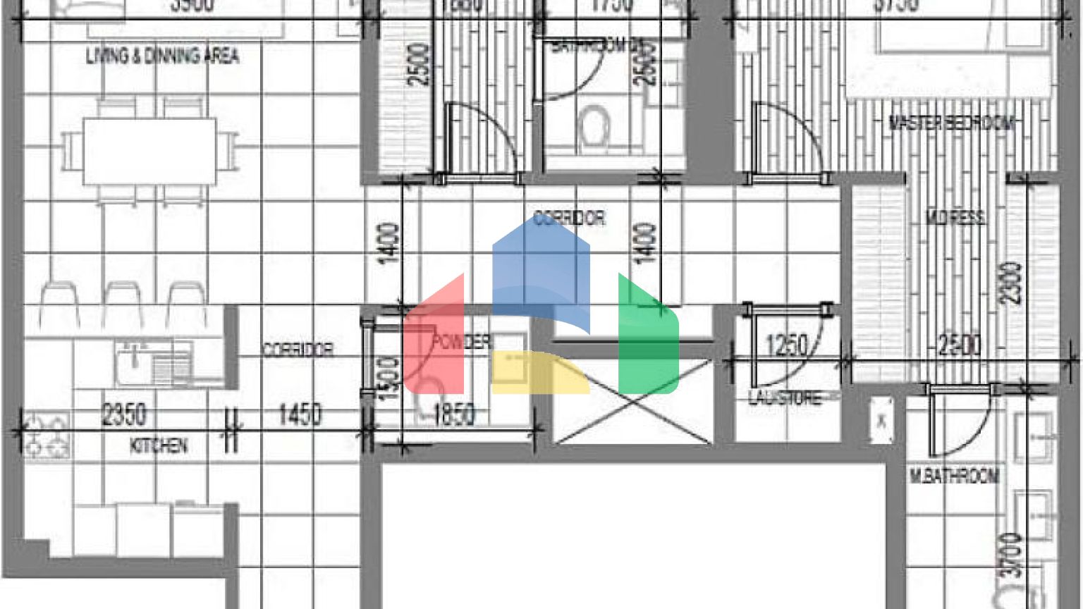 Квартира 2+1 с видом на море в Дубай