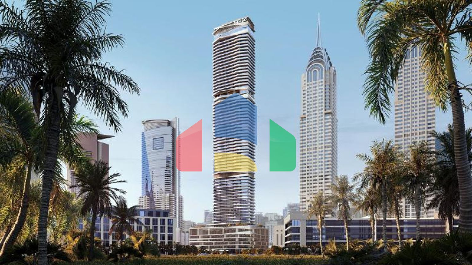 Квартира 4+1 с видом на море в Дубай