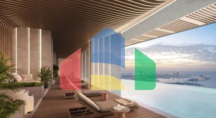 Квартира 4+1 с видом на море в Дубай