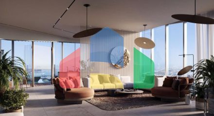 Квартира 4+1 с видом на море в Дубай