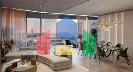Квартира 4+1 с видом на море в Дубай