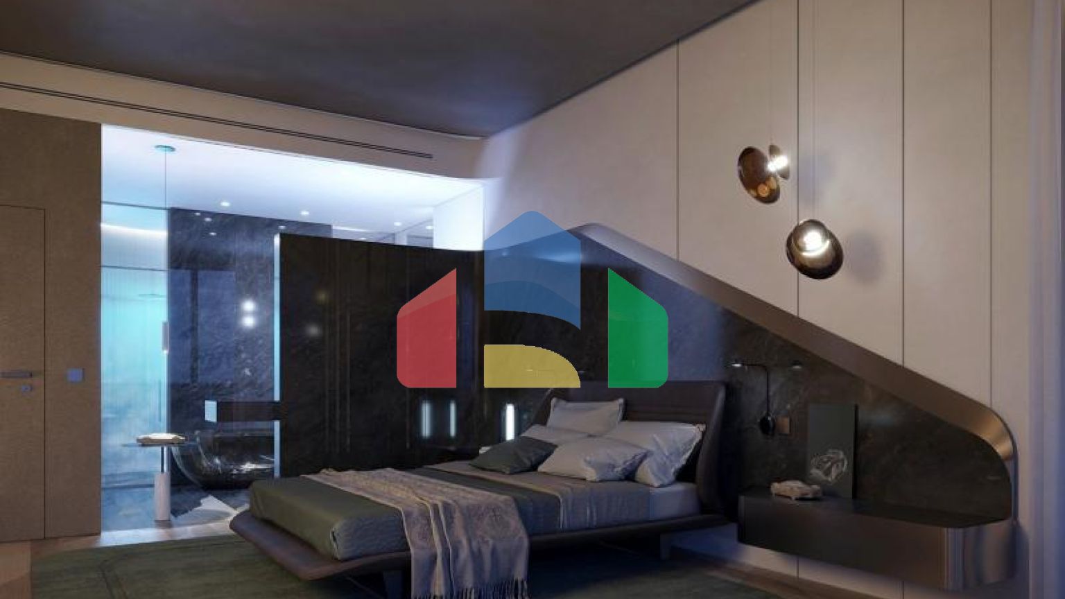 Квартира 4+1 с видом на море в Дубай