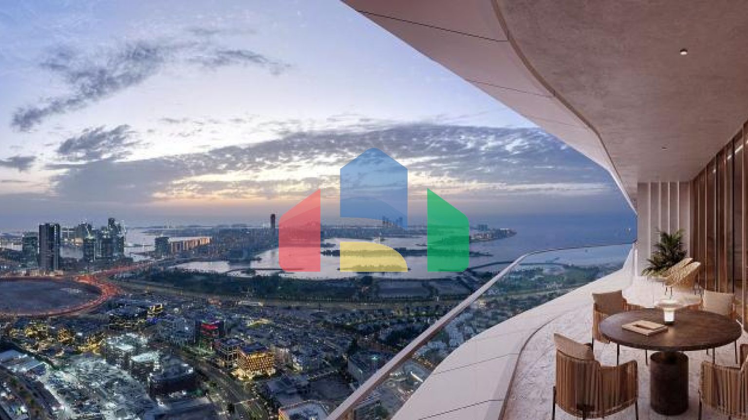 Квартира 4+1 с видом на море в Дубай