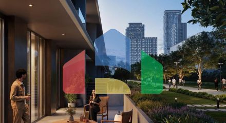 Квартира 2+1 с видом на море в Дубай