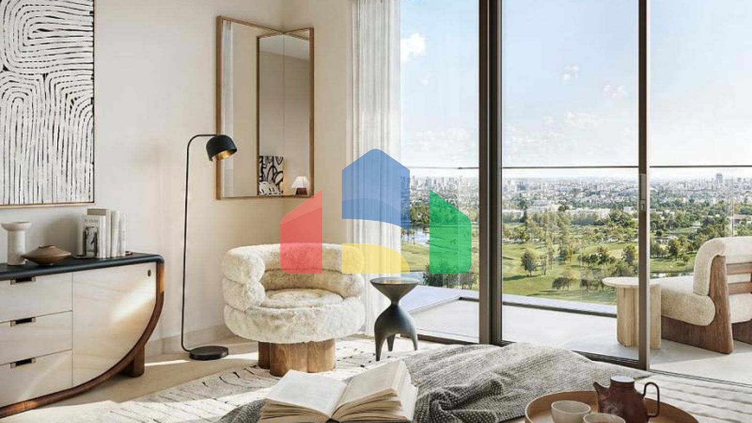 Квартира 2+1 с видом на море в Дубай