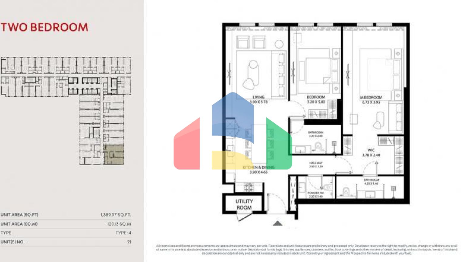 Квартира 2+1 в Дубай