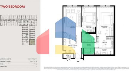 Квартира 2+1 в Дубай
