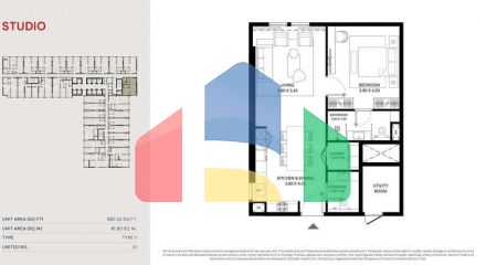 Квартира 2+1 в Дубай