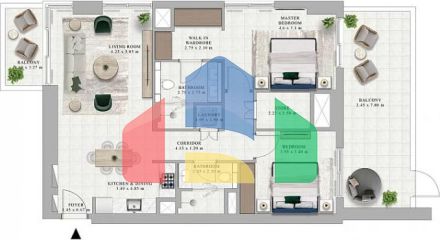 Квартира 3+1 в Дубай Квартира 3+1 в Дубай