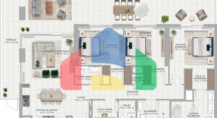 Квартира 3+1 в Дубай Квартира 3+1 в Дубай
