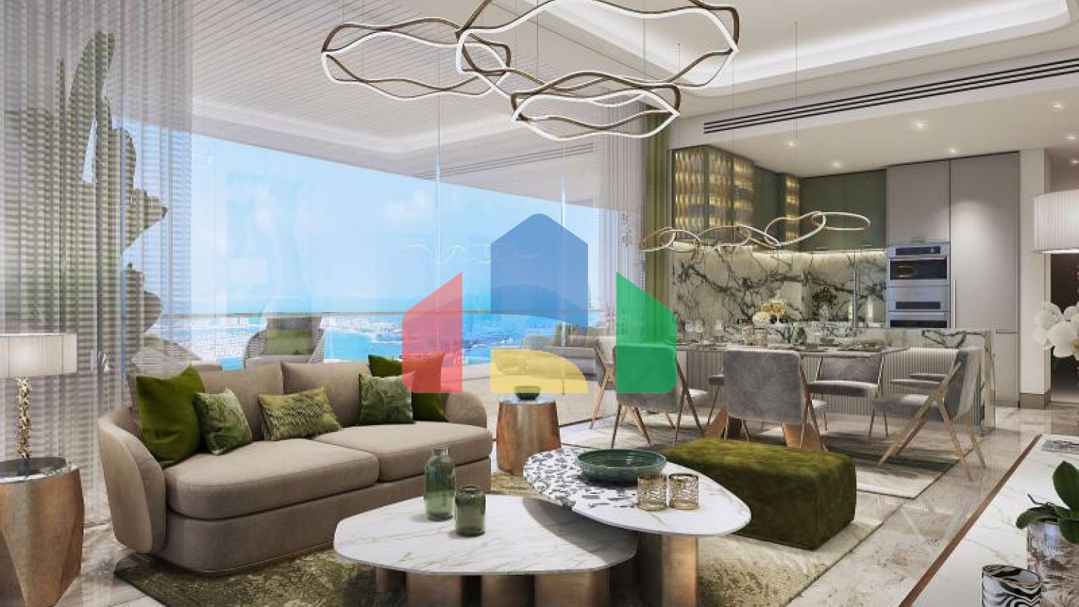 Квартира 3+1 с видом на море в Дубай