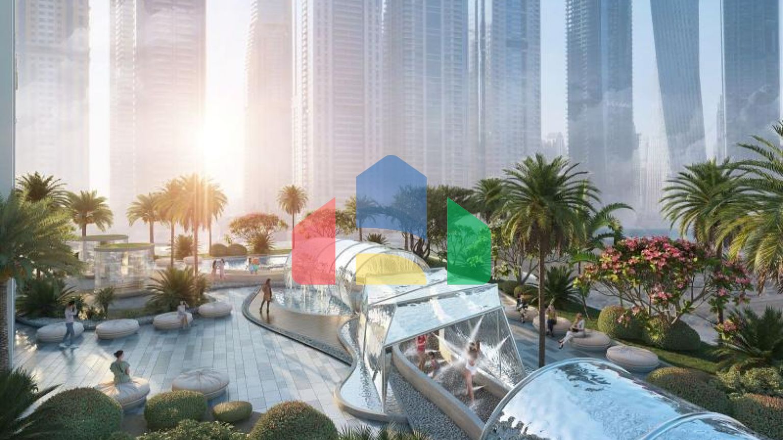 Квартира 3+1 с видом на море в Дубай