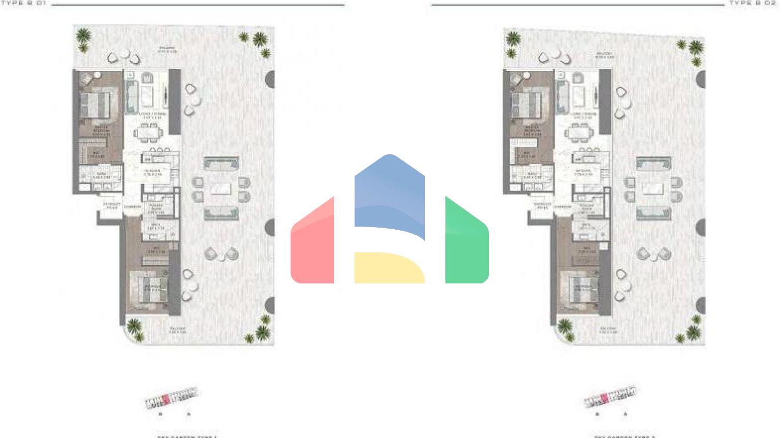 Квартира 3+1 с видом на море в Дубай