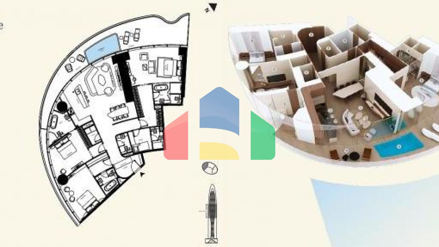 Квартира 2+1 в Дубай