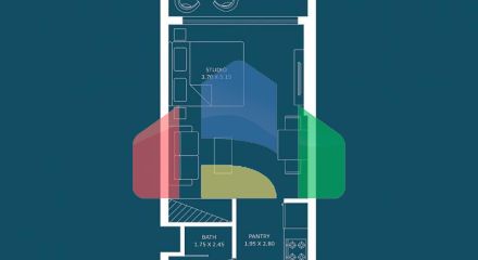 Квартира 0+1 в Дубай Квартира 0+1 в Дубай