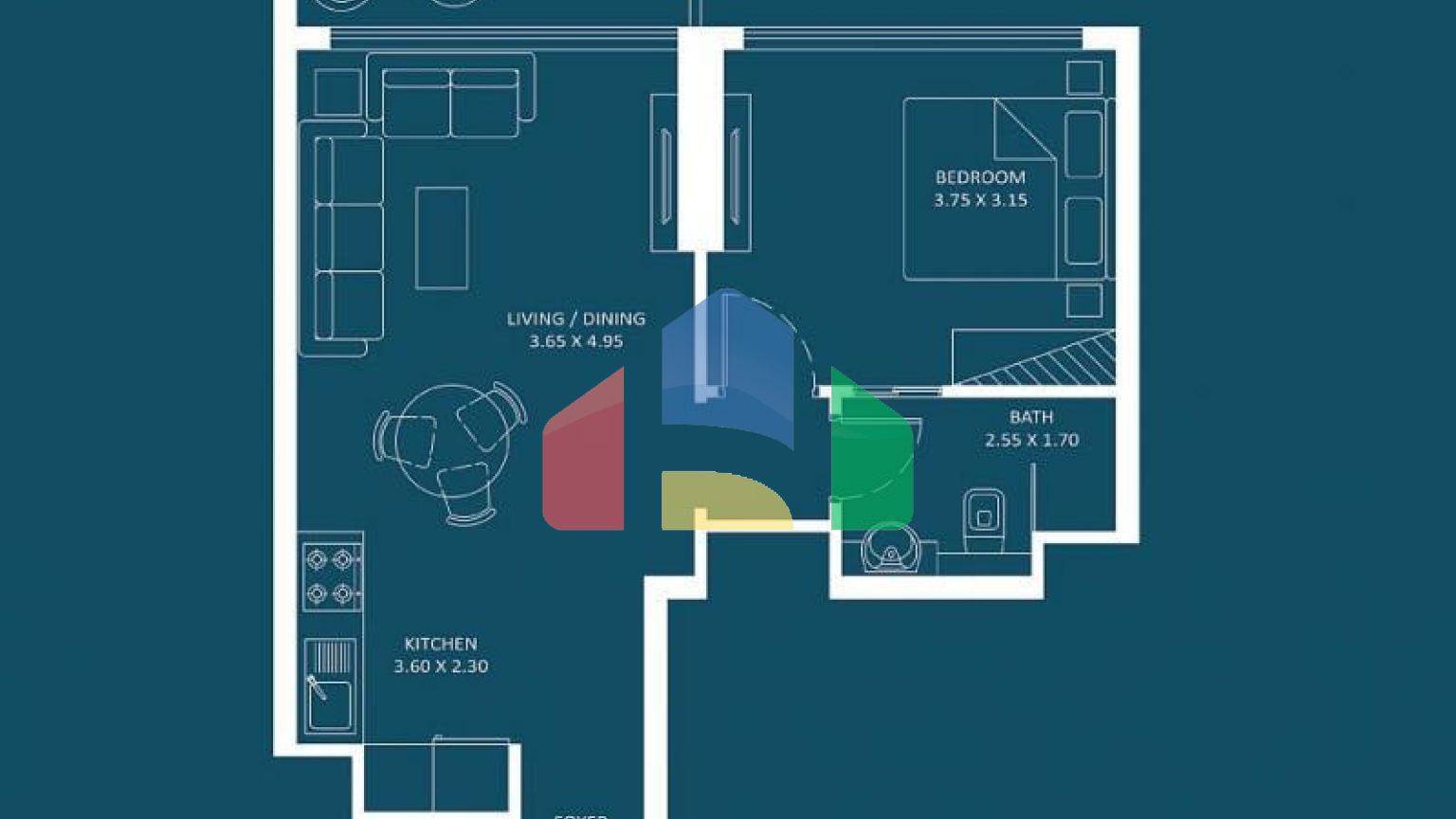 Квартира 0+1 в Дубай