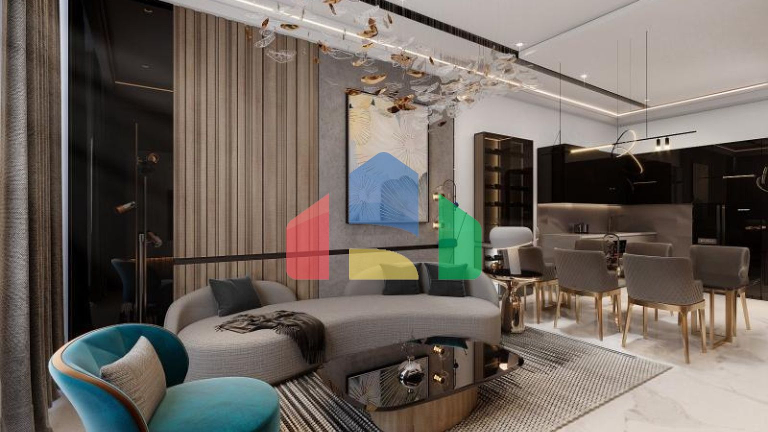 Квартира 1+1 в Дубай