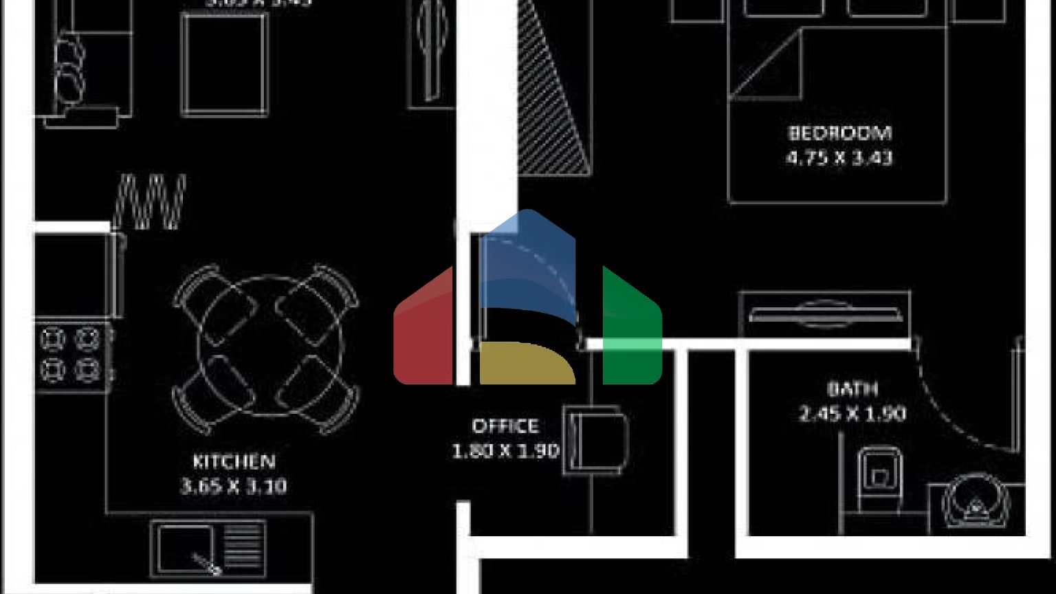Квартира 1+1 в Дубай