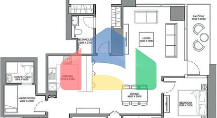 Квартира 2+1 в Дубай Квартира 2+1 в Дубай