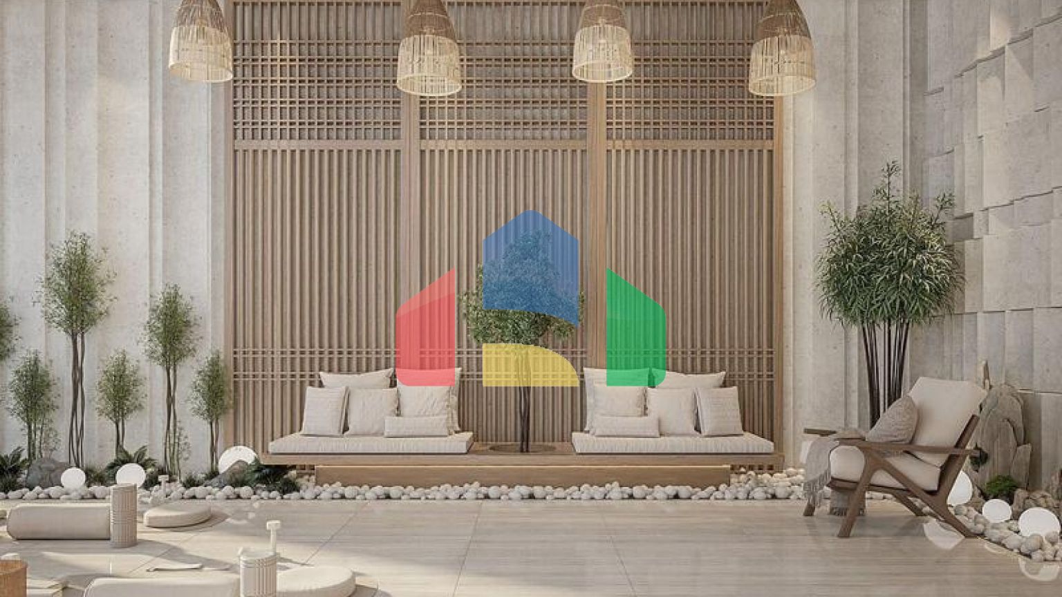 Квартира 1+1 с видом на море в Дубай