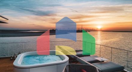 Вилла 2+1 с видом на море в Дубай