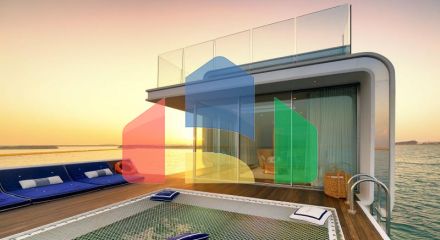 Вилла 2+1 с видом на море в Дубай