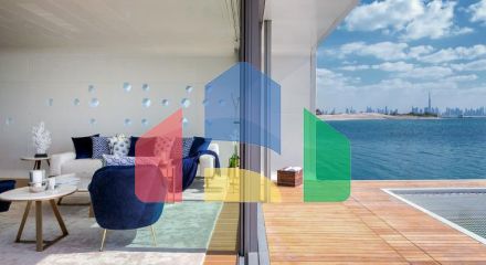 Вилла 2+1 с видом на море в Дубай