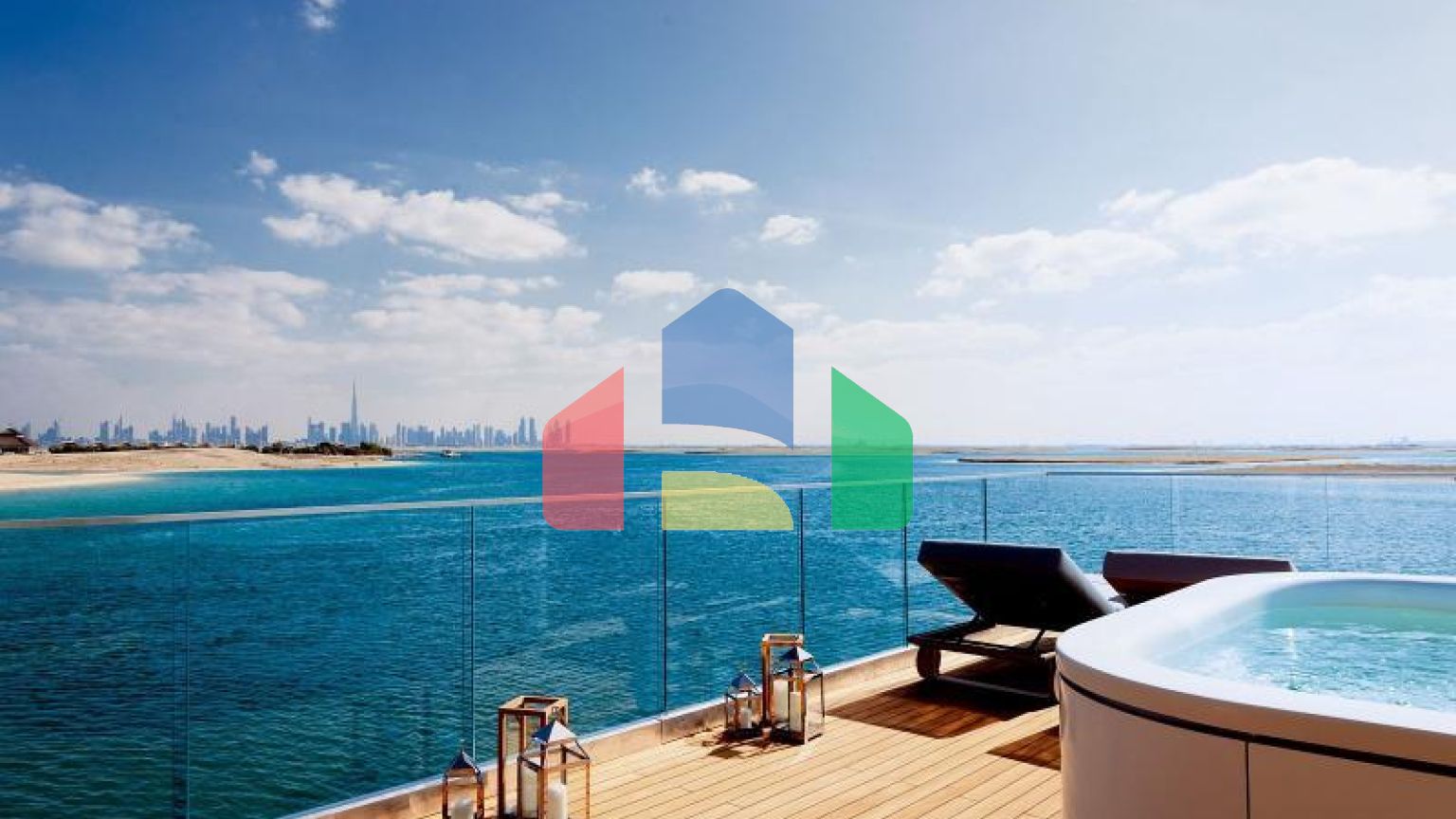 Вилла 2+1 с видом на море в Дубай